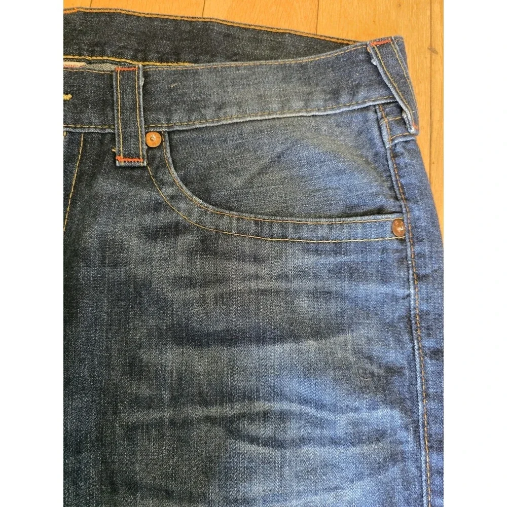 Vintage True Religion Jeans Men 40x34 Ricky Flap Denim Pants Made USA World Tour